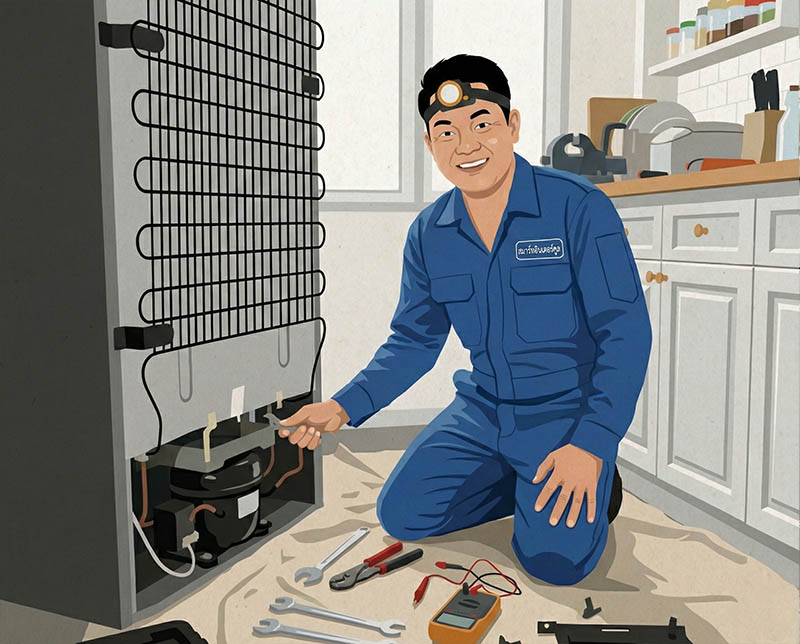 บริการซ่อมตู้เย็น ตู้แช่ นอกสถานที่ กรุงเทพฯ ปริมณฑล